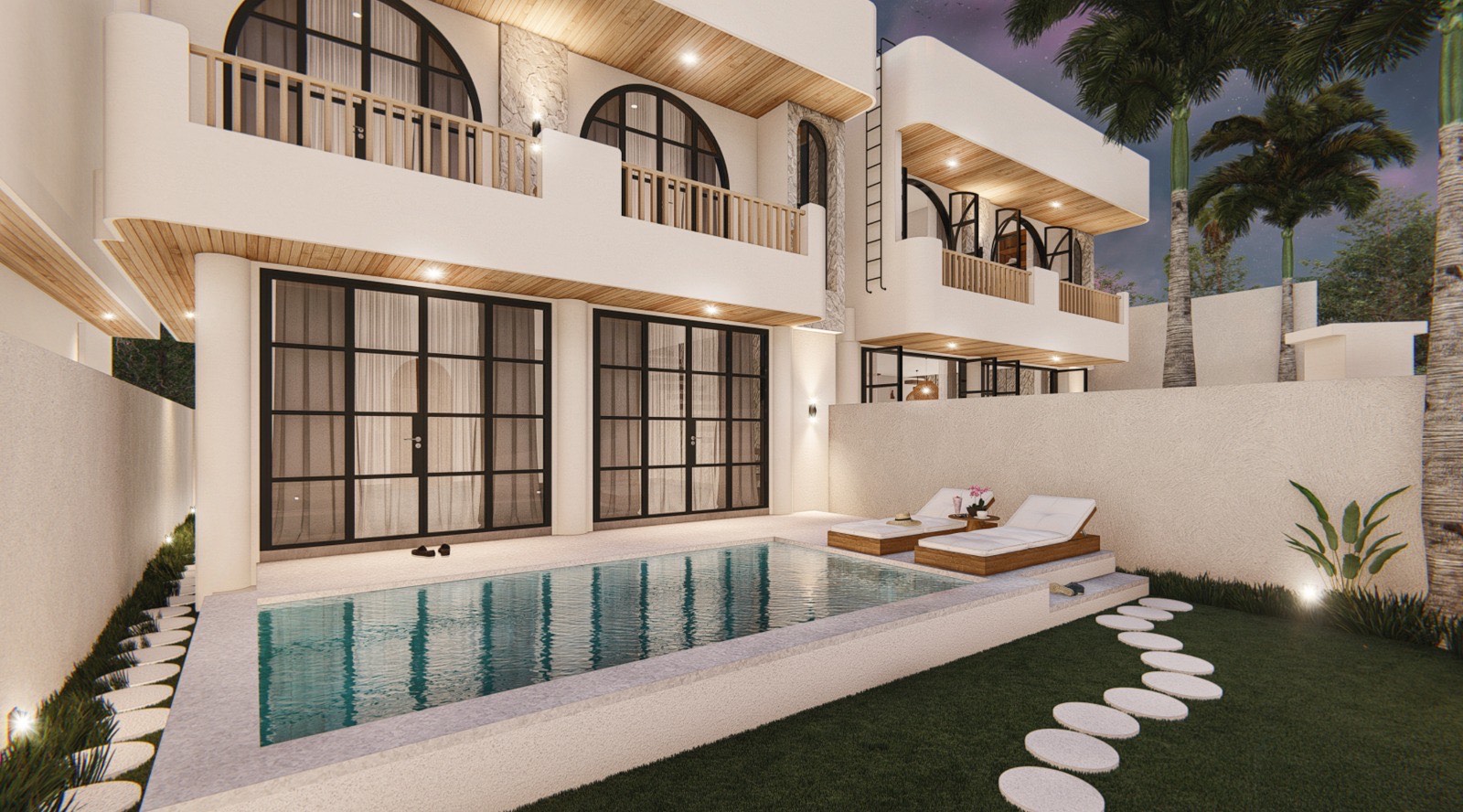 Villa Harmony garden and pool area, luxury villa in Ungasan Bali