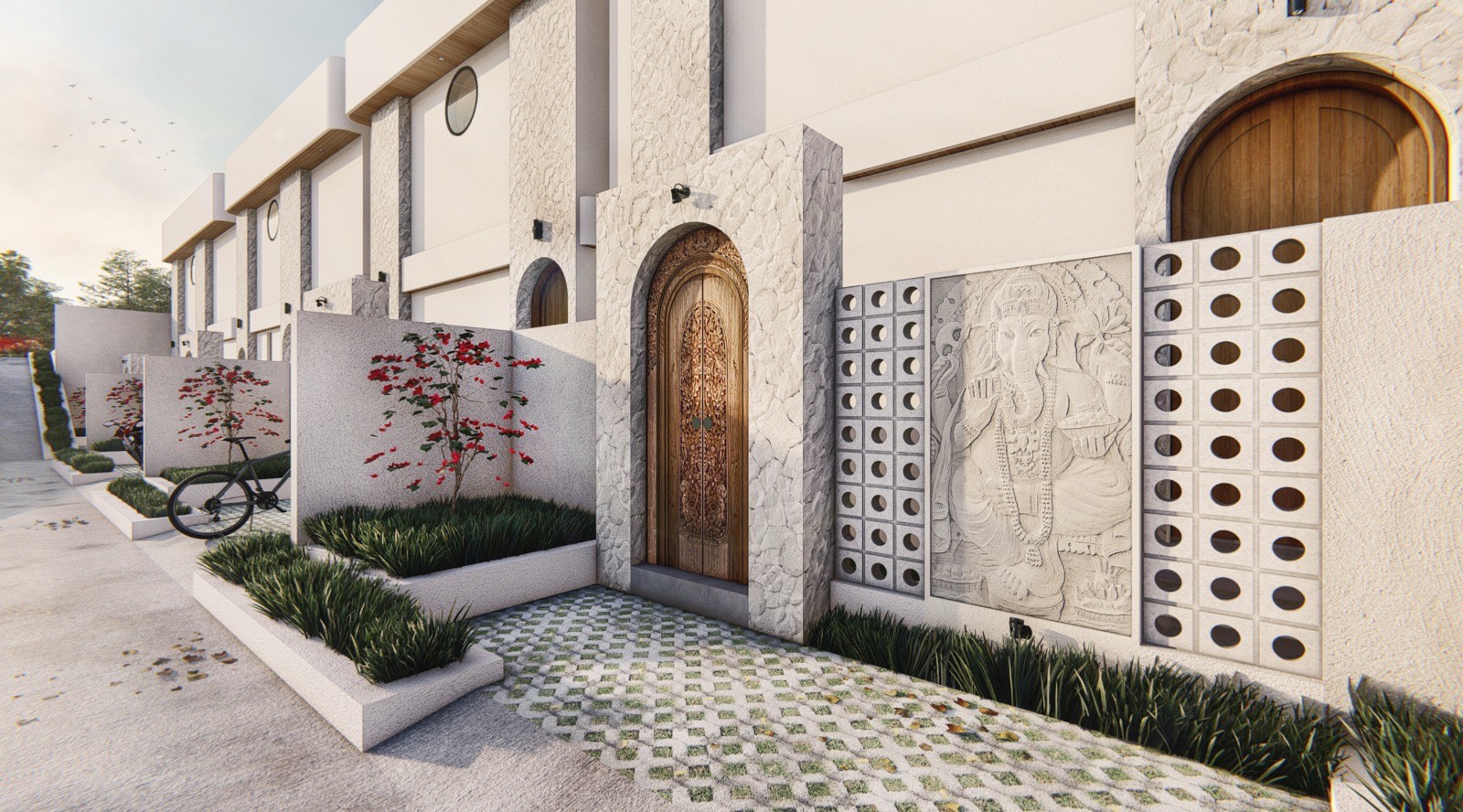 Luxury villa exterior in Ungasan, South Bali